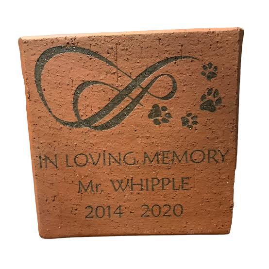 Red 8x8 Laser Engravable Brick