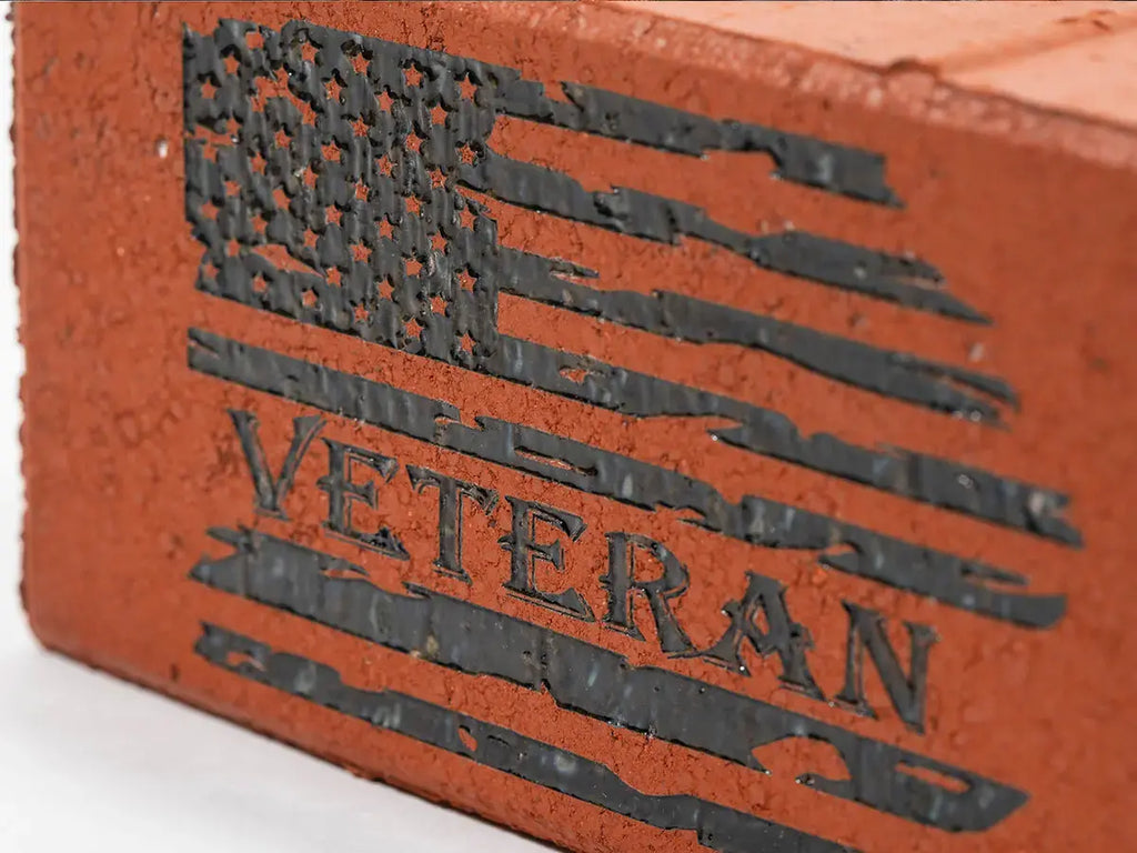 red 4x8 Laser Engravable Brick